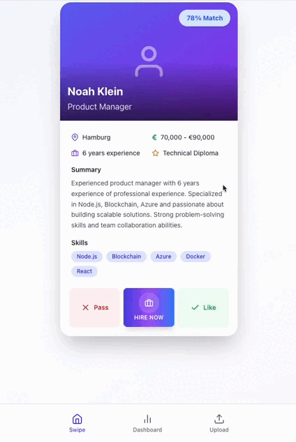 FlowState Gamified Recruitment Interface